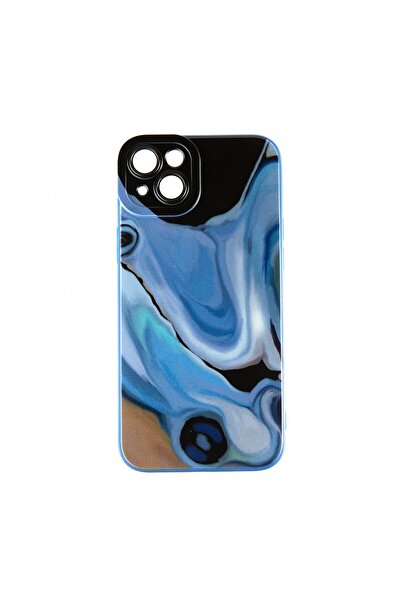 OEM Capac Protectie Spate Colectia Soft Waves Compatibil Cu iPhone 14 Plus - Albastru