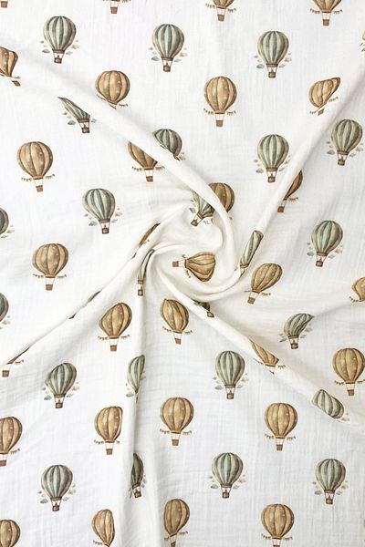 cekic kids 2 Layer Muslin Blanket - Balloon Patterned - 100% Cotton - 75X95 cm