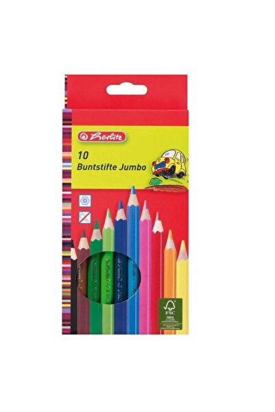 Herlitz Creioane χρώμα Jumbo 10 culori