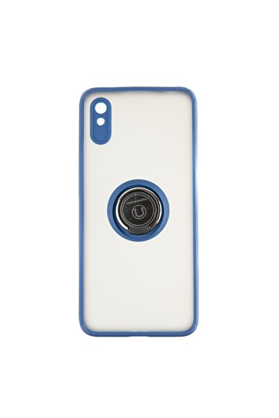 OEM Capac Protectie Spate Colectia Soft Shape With Ring Compatibil Cu Xiaomi Redmi 9a/9at - Albastru
