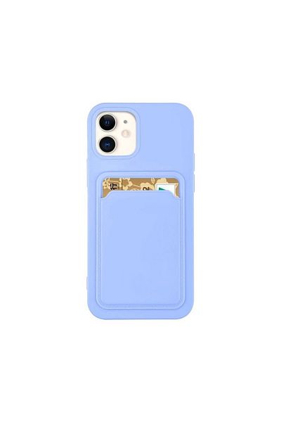 OEM Capac Protectie Spate Colectia Soft Card Slot Compatibil Cu iPhone 12 - Mov Deschis