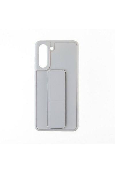 OEM Back Protective Cover Stand Collection Compatible with Samsung Galaxy S21 Fe - Light Gray
