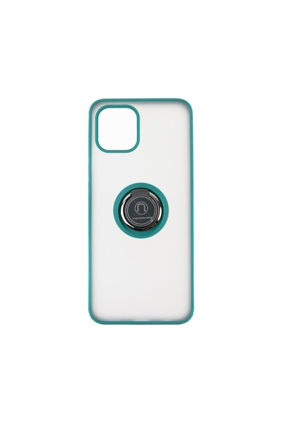 OEM Capac Protectie Spate Colectia Soft Shape With Ring Compatibil Cu Samsung Galaxy A03 4G - Verde