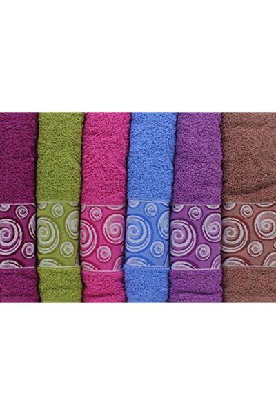 Prestige Turkish My Murdum Bath Fashion Set of 6 Towels, Hair Drying Hotel Towel Size 85X50 cm