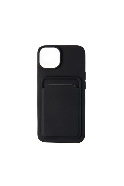 OEM Capac Protectie Spate Colectia Soft Card Slot Compatibil Cu iPhone 14 Plus - Negru