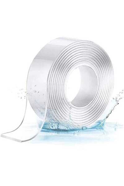 PROCART Double-sided nano tape, transparent, reusable, roll 30 mm x 3 m, thickness 1 mm