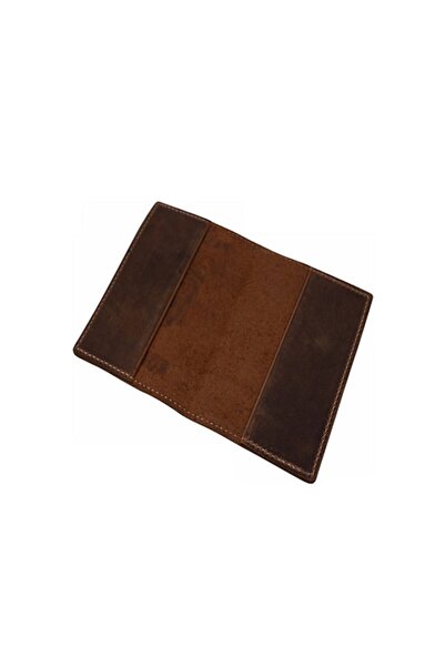 ElegantGold Husa pasaport din piele naturala Vintage, cusuta manual, cu 1 compartiment, model stantat Stema Roma