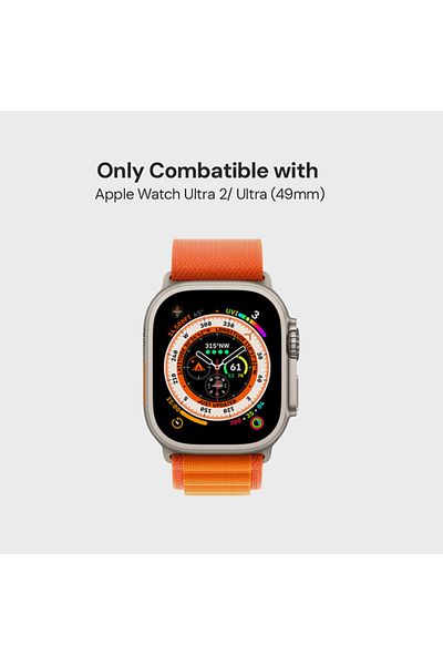 O Ozone Apple Watch Ultra 2 / Ultra Screen Protector 49mm| 3D Curved Screen Guard | Black | Pack of 2