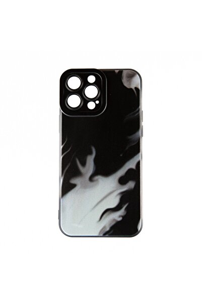 OEM Capac Protectie Spate Colectia Soft Waves Compatibil Cu iPhone 13 Pro Max - Negru