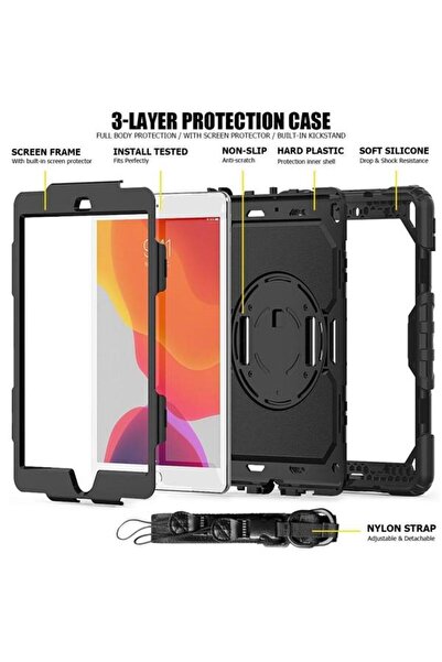 Tech-Protect Carcasa 360 grade Solid compatibila cu iPad 10.2 inch (2019/2020/2021) Black