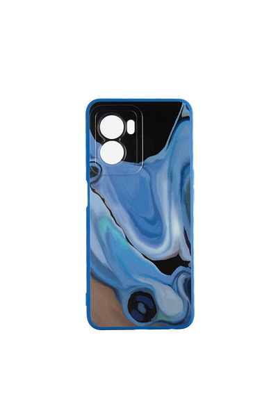 OEM Capac Protectie Spate Colectia Soft Waves Compatibil Cu Oppo A77 5g - Albastru