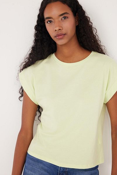 Tudors Women's Slim Fit Slim Fit 100% Cotton Short Sleeve Crew Neck Green T-Shirt