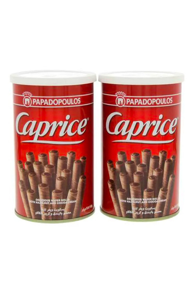Caprice Wafer Rolls with Hazelnut and Cocoa Cream, 115g × 2