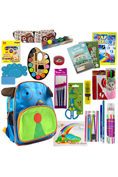 CRT Birotica Ghiozdan premium echipat pentru gradinita si clasa 0 baieti