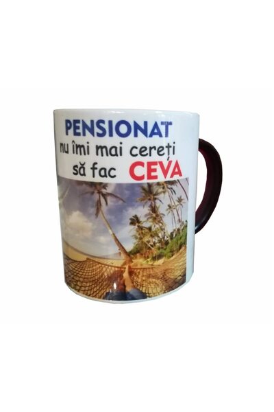 magazinu de gravura Personalized mug Pensioner, engraving shop, 330 ml