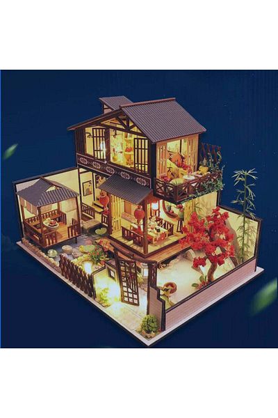 OEM Interactive game, educational, model, assembly house, miniature, Cherry House, DIY