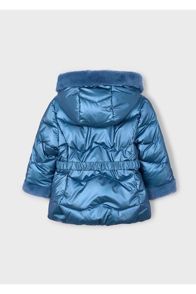 MAYORAL Palton umflat strălucitor cu centură pentru fete