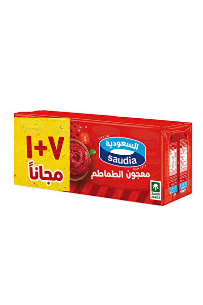 Saudia معجون الطماطم، 135 جرام × 7 +1 مجانًا