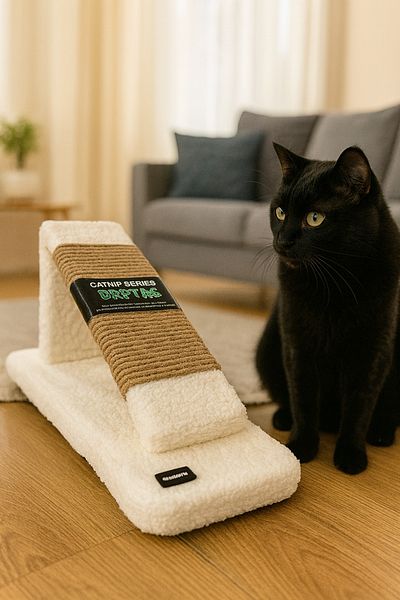 EMSE Luxury Cat Scratching Board Velsoft Fabric Scratching