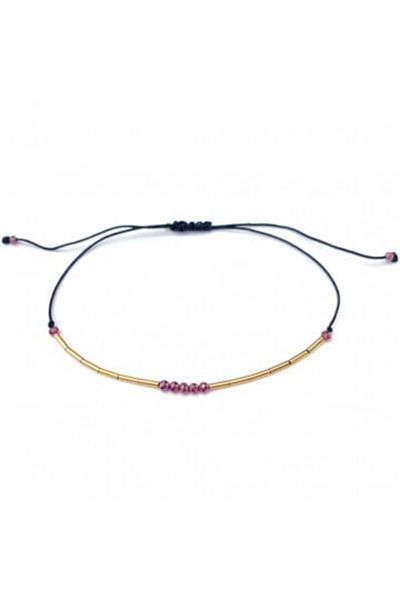 Corina Mardari & moonSun project moonSun project 14k/20 gold filled (spun gold) and garnet bracelet - 5 Garnets