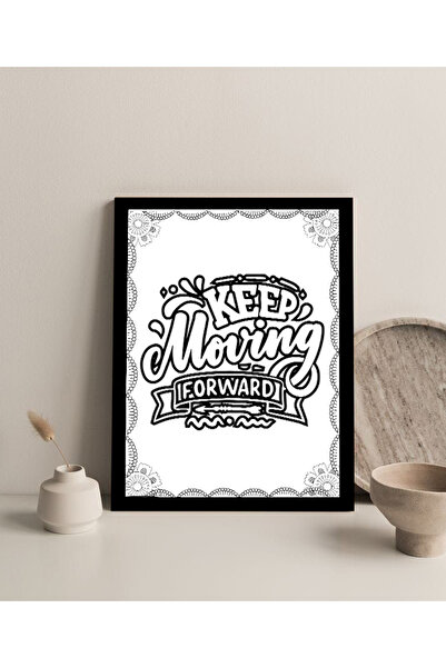 Harika bir ev Tablou MDF cu aspect fără cadru (KEEP MOVING) | ÇTKMDF