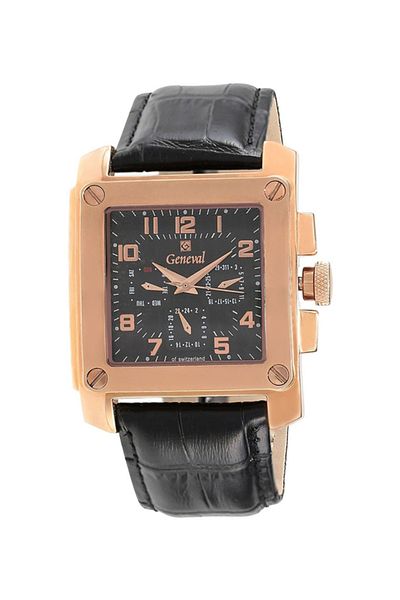 GENEVAL Men's Leather Analog Watch GL133RBB