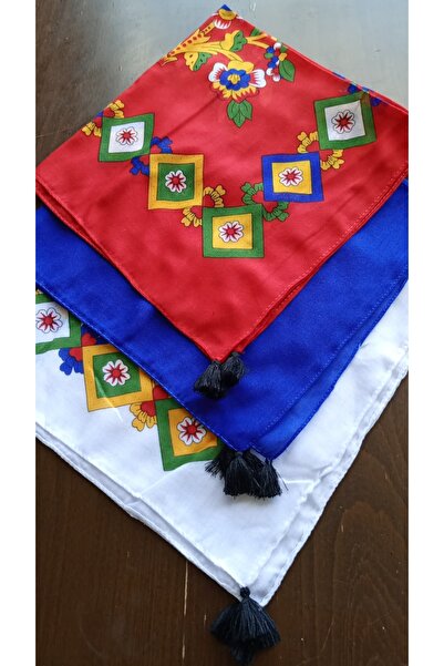 shop باندانا قطنية بشراشيب - 50 × 50 سم إكسسوار متعدد الأغراض (4 خيارات للألوان)