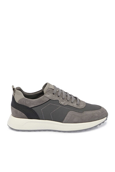 Tergan Gri Hakiki Deri Erkek Sneaker - E24S1AY57068-Q9I
