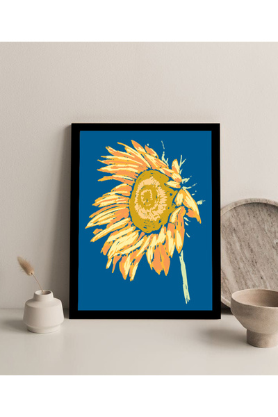 Harikabirev Tablou MDF cu aspect fără cadru (flori vangogh) 2 | ÇTKMDF