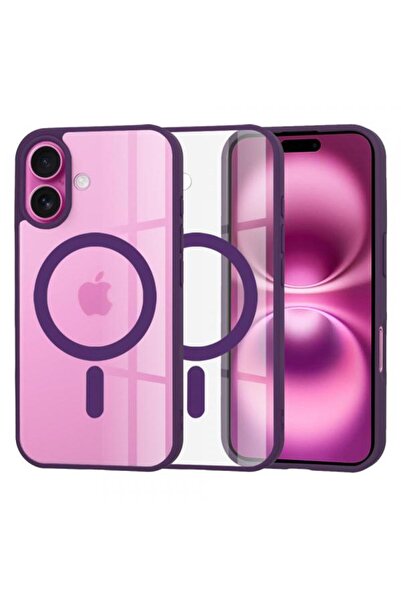 Techsuit Carcasă MagSafe Pro pentru Apple iPhone 16 Plus (Transparentă/Mov)