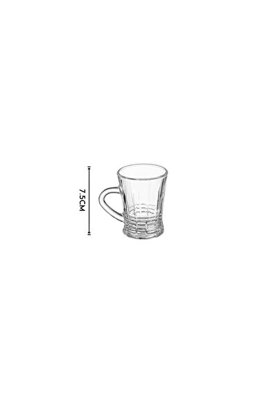 Dania 12 pieces clear glass tea cups