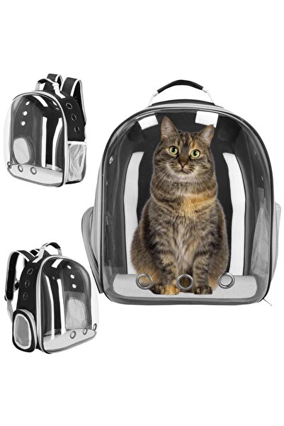 SERSIMO Rucsac transport animale talie mica-medie, maxim 12 kg, hublou panoramic transparent, gri