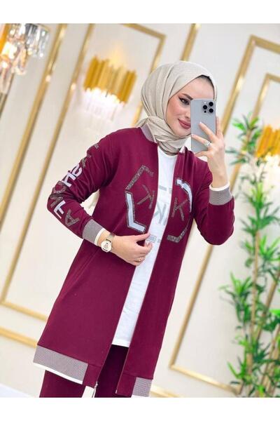 Tebrikler tekstil pajama de vara pentru femei din 3 piese model G3330