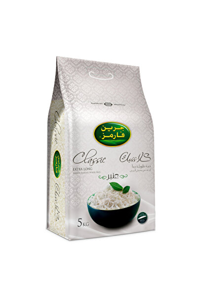 Green Farms أرز بسمتي أبيض هندي كلاسيكي طويل جدًا، 5 كجم