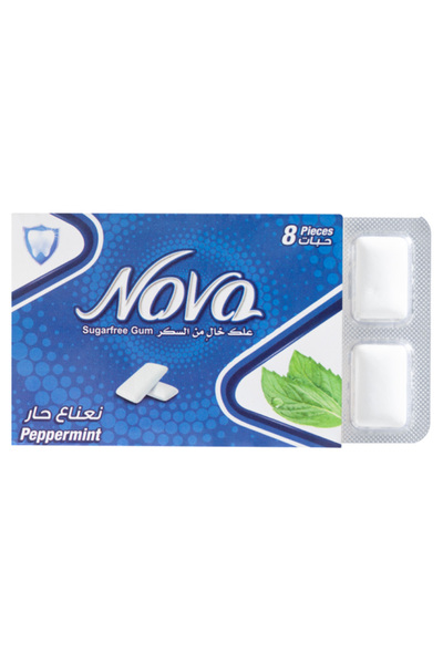 Nova Peppermint Sugar Free Gum, 11.2g