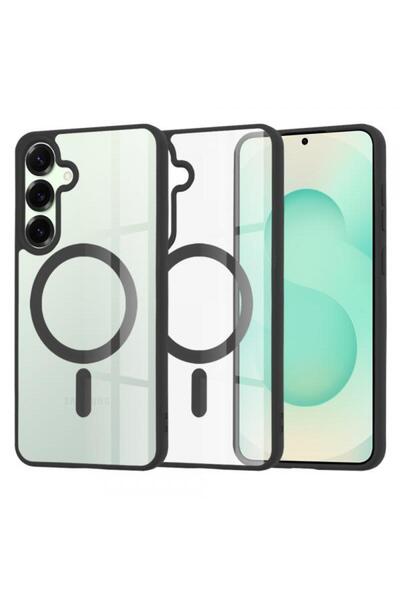 Techsuit Carcasă MagSafe Pro pentru Samsung Galaxy S25+ S936 (Negru/Transparent)