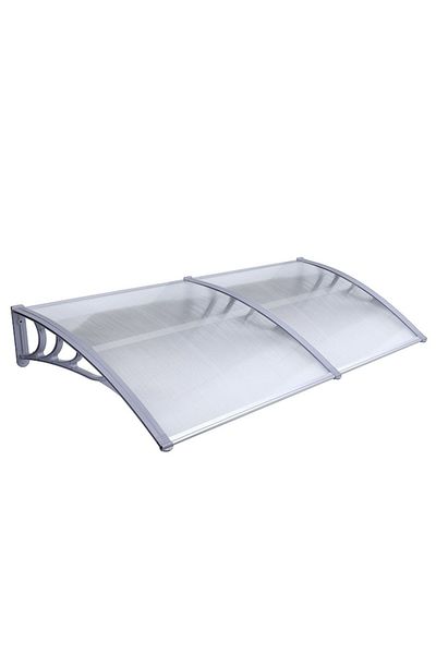 Alma Net Office Modular Canopy with Transparent Polycarbonate, 240 x 100 cm