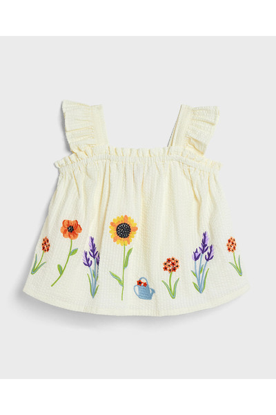 R&B Embroidered Top and Bloomer Set