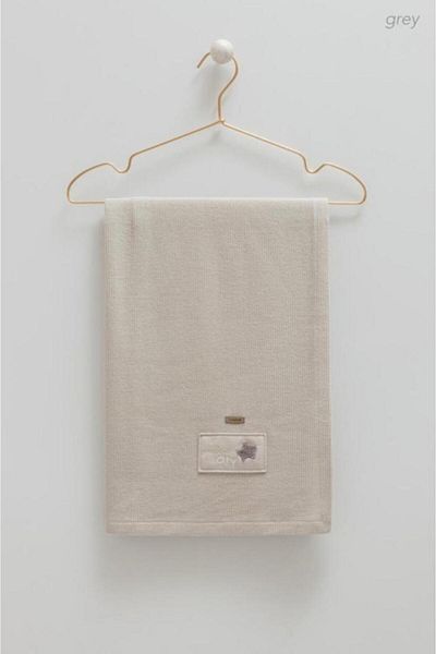 Caramell Soft Style Knitted Look Combed Cotton Blanket