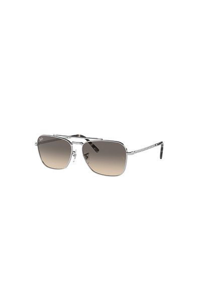 Ray-Ban Ray-Ban New Caravan RB3636 003/32 – Unisex Glasses, Silver, Gradient Grey Lenses, 58mm