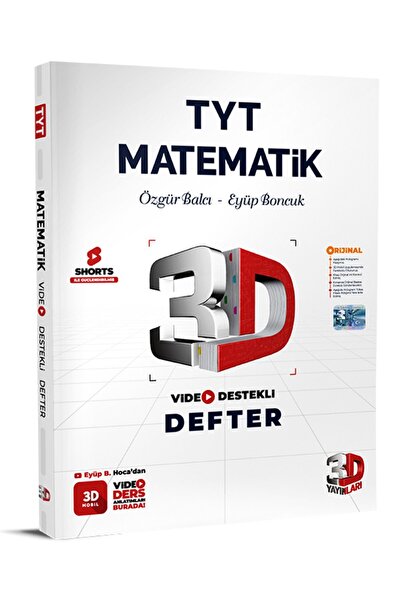 3D Yayınları 3D TYT Matematik Defter Video Destekli