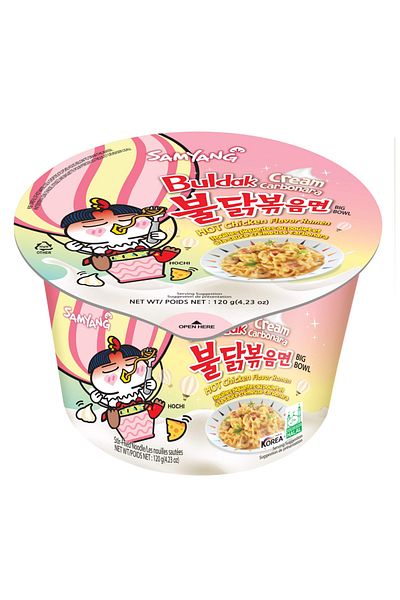 SAMYANG رامين كوري كبير الحجم بولداك كاربونارا كريمي