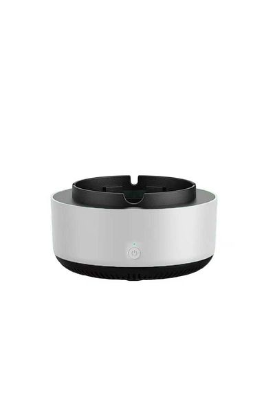 WXZ SHOP WXZ Shop Electric Ashtray with Direct Suction Smokeless Air Purifier Freshener White