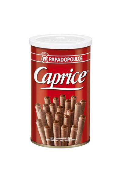 Caprice Papadopoulos Wafer Rolls Hazelnut And Cocoa Cream, 115g