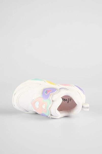 Vicco Lovely Kız Çocuk Işıklı Kalp Cırtlı Günlük Spor Ayakkabı 346.25K.234