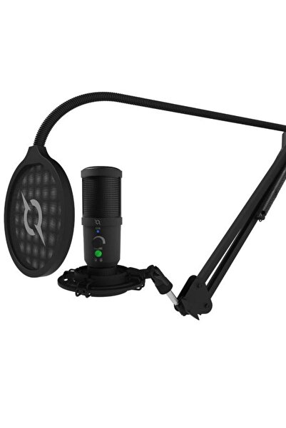AQIRYS Microfon Gaming Voyager, USB, Anulare Zgomot (Negru)