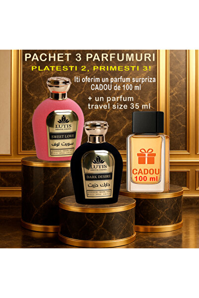 PA Pachet Parfum Arabesc El si Ea Dark Desire 100 ml - Sweet Love 100 ml+Parf...