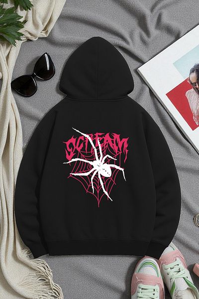 uyguntarz Scream Printed Oversize Sweatshirt