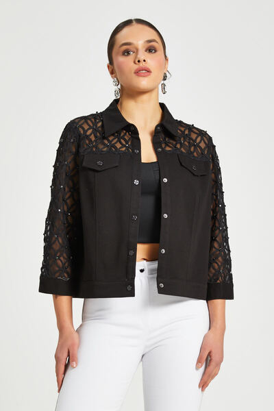 SERPİL İşleme Detaylı Modern Mont - Modern ve Şık Tasarım - Günlük Kombinler için İdeal