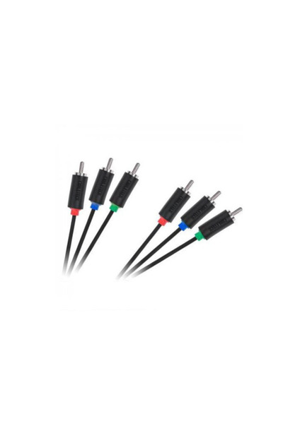 Cabletech Cablu mufă, Cabletech, 3RCA-3RCA, 1,8 m, Negru